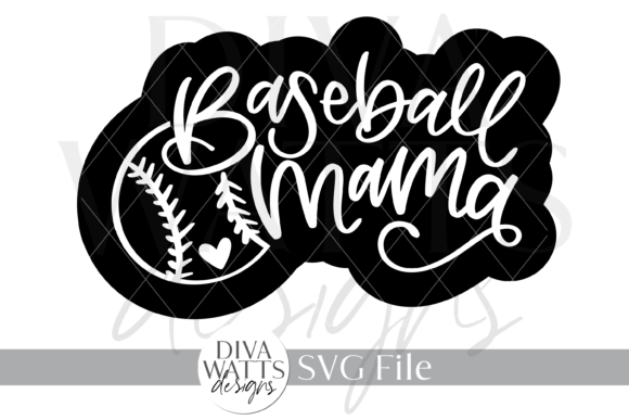 Baseball Mama Illustration SVG: A Heartfelt Design for Craft Projects