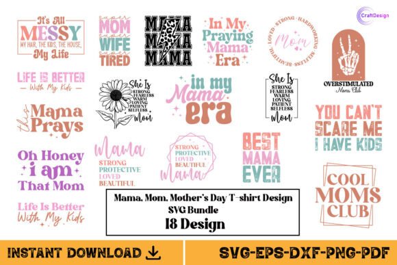 Mama Mom Mother's Day Shirt SVG Bundle Review