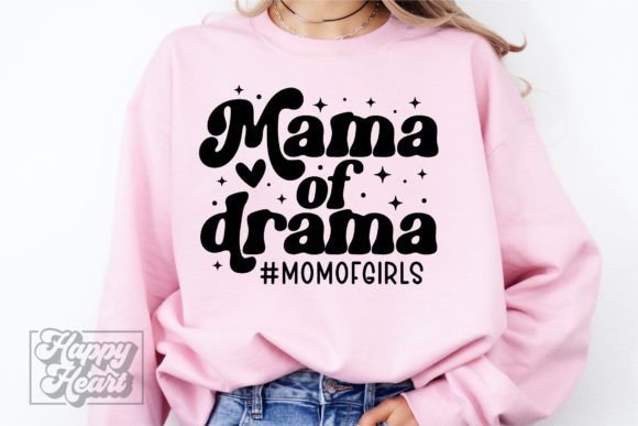 Mama of Drama SVG PNG – A Playful Embroidery Fit for Girl Mom Gear