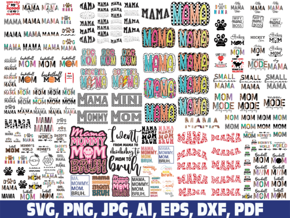 Mom Mama Dalmatina Sport SVG PNG Bundle Review