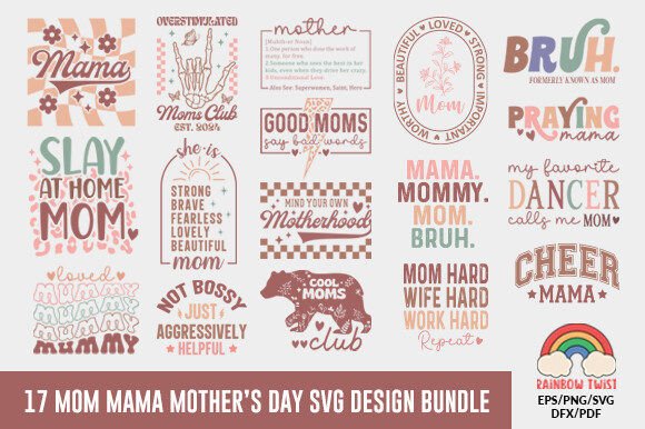 Mom Mama Mother’s Day SVG Design Bundle Review
